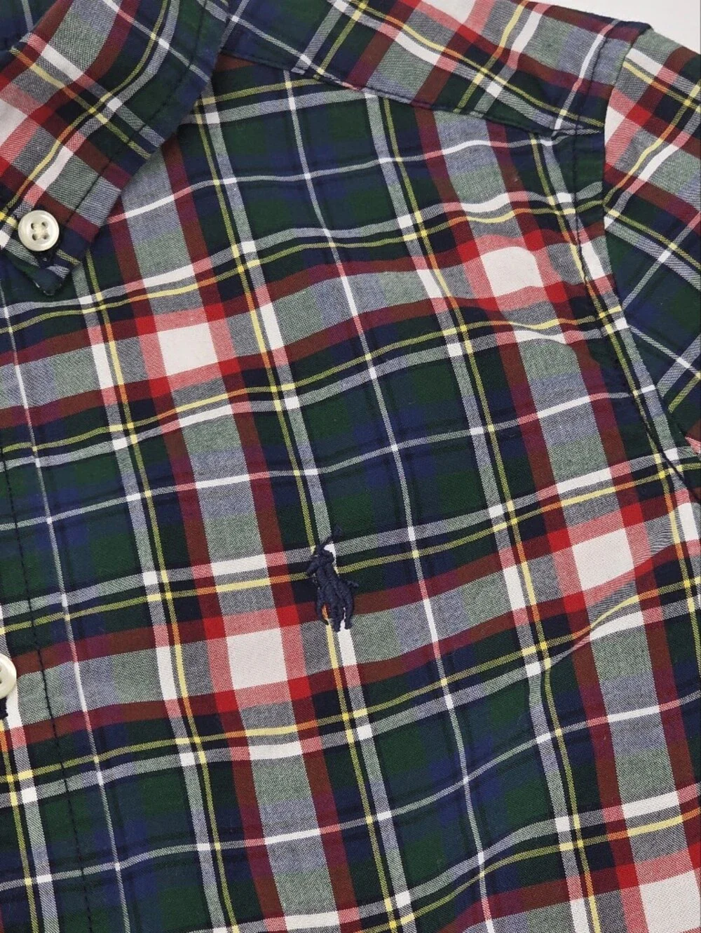 Ralph Lauren boys' winter plaid button down shirt size 6